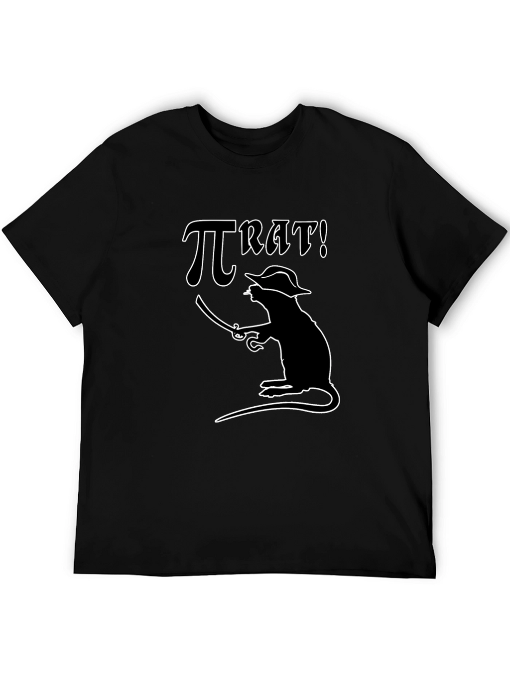 Pi Rat Pirate T-Shirt - Funny Math Pun Tee