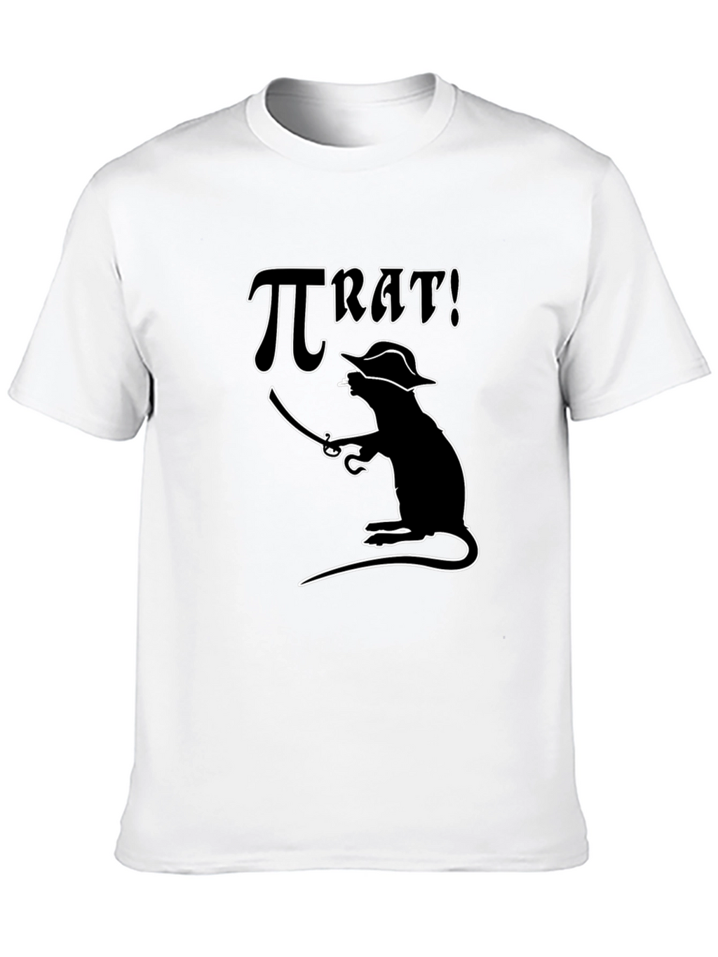 Pi Rat Pirate T-Shirt - Funny Math Pun Tee