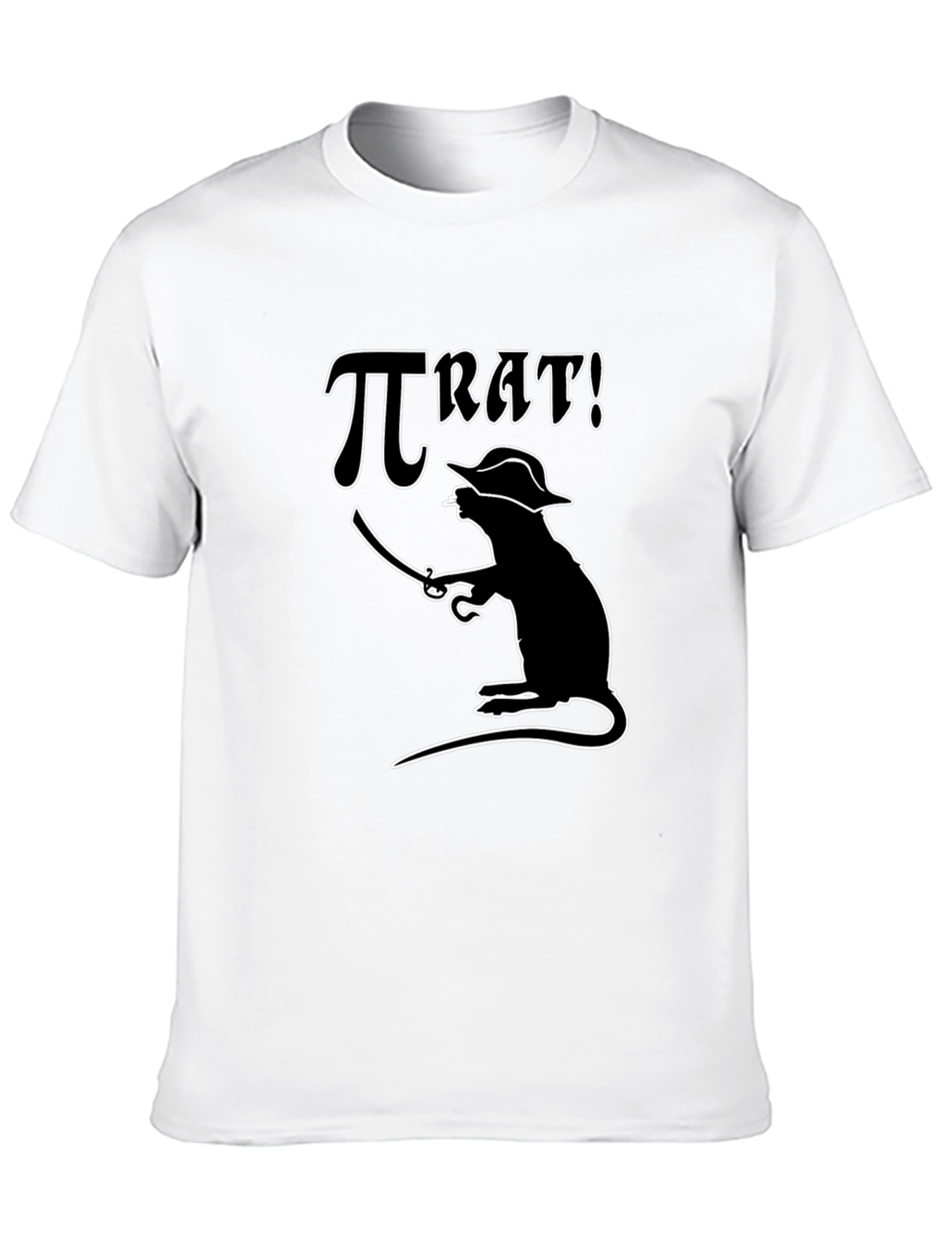 Pi Rat Pirate T-Shirt - Funny Math Pun Tee