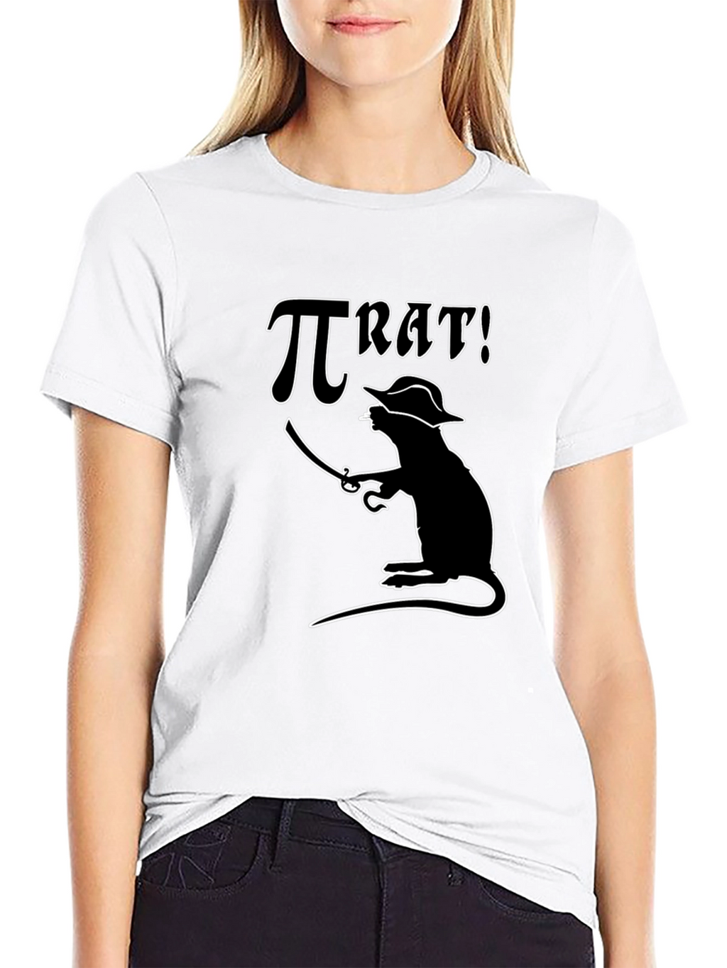 Pi Rat Pirate T-Shirt - Funny Math Pun Tee