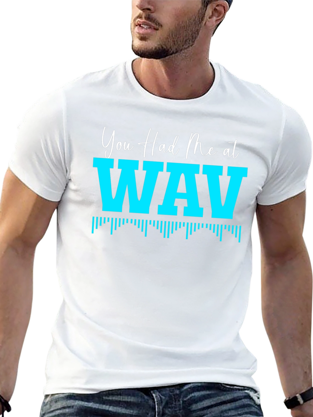 You Had Me At WAV Black T-Shirt