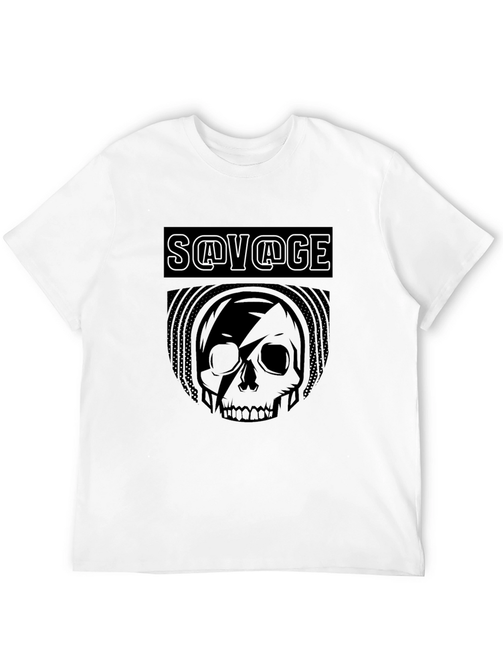 Savage Skull Graphic T-Shirt