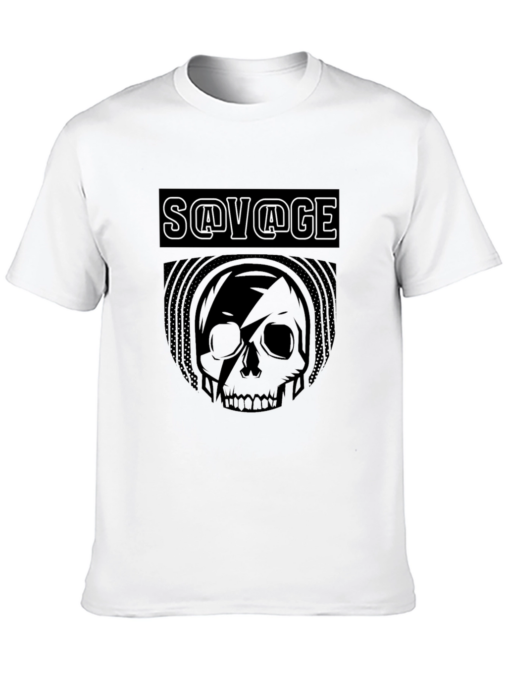 Savage Skull Graphic T-Shirt