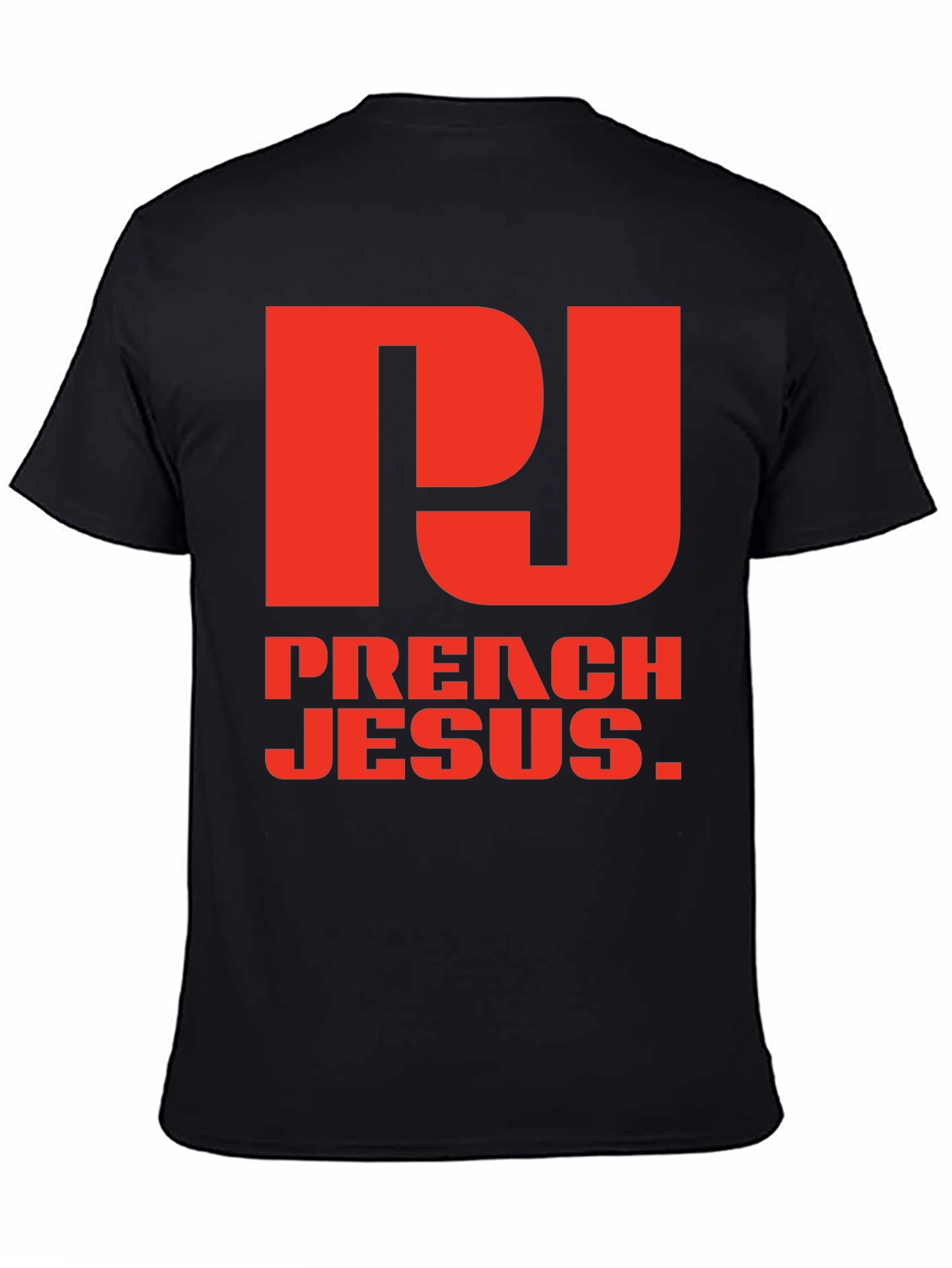 Preach Jesus Graphic Tee - Black