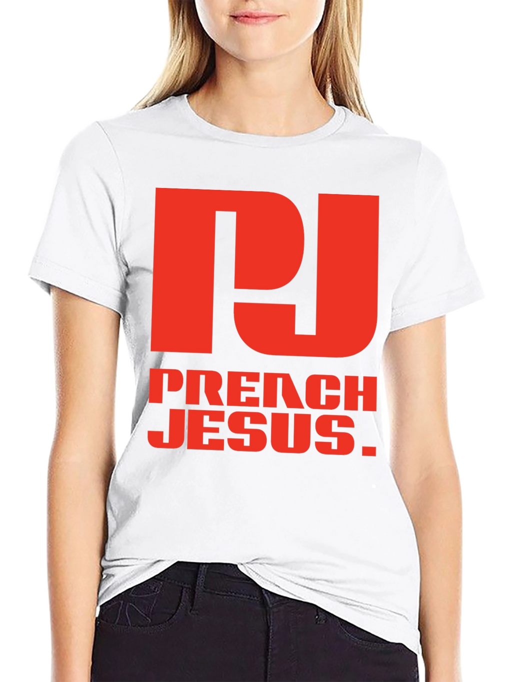 Preach Jesus Graphic Tee - Black