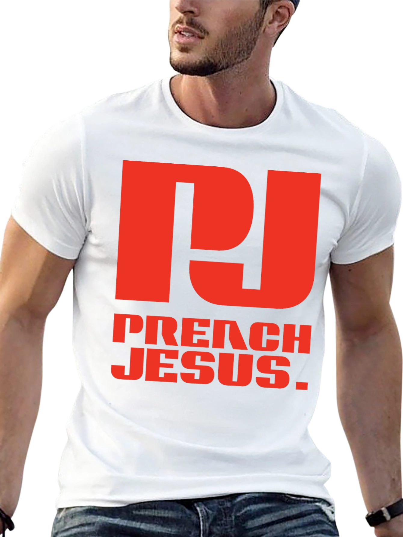 Preach Jesus Graphic Tee - Black