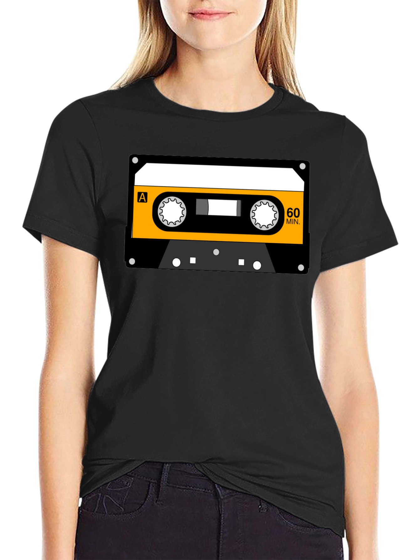 Retro Cassette Tape Graphic Tee - Vintage Music Lover T-Shirt