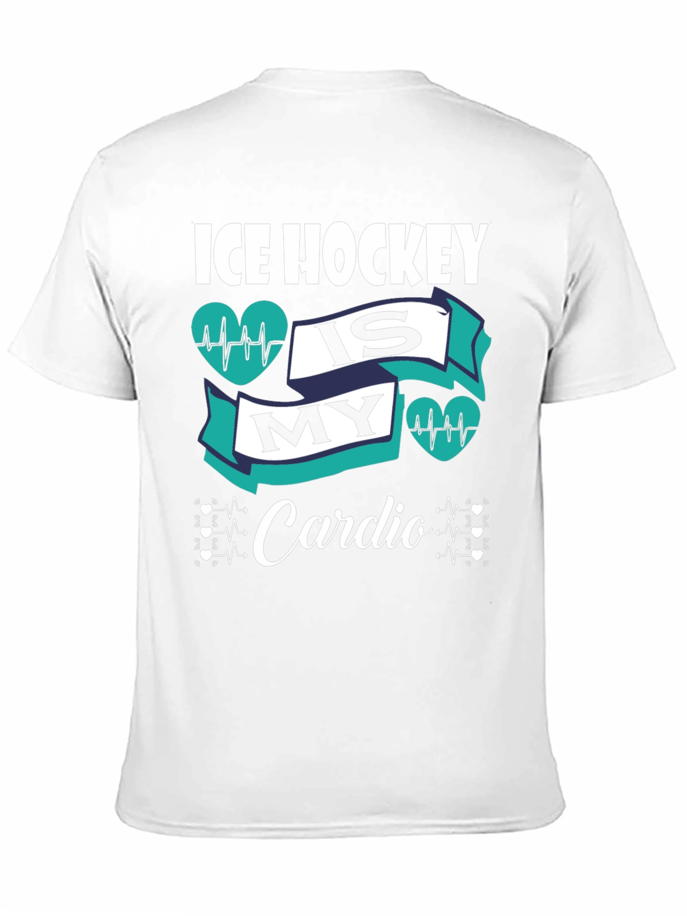 Ice Hockey is My Cardio Graphic T-Shirt