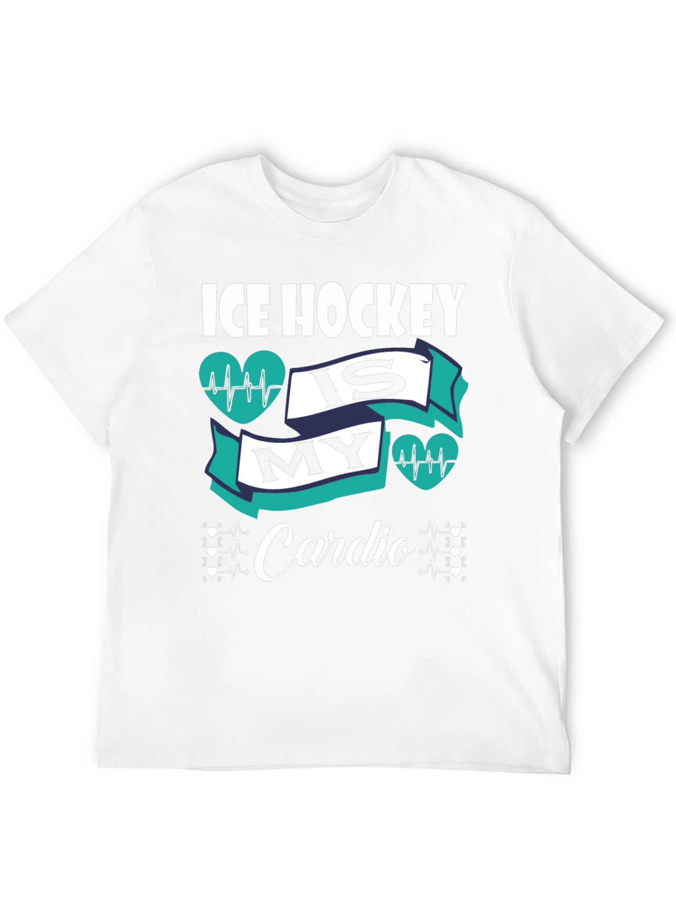 Ice Hockey is My Cardio Graphic T-Shirt