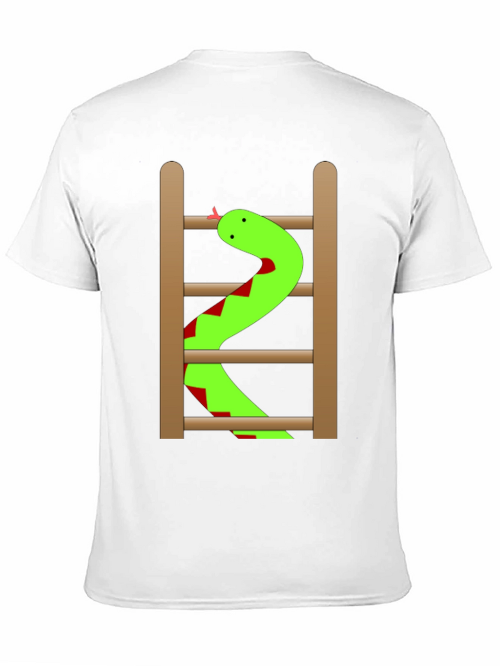 Snake Ladder Funny Graphic Tee - Black