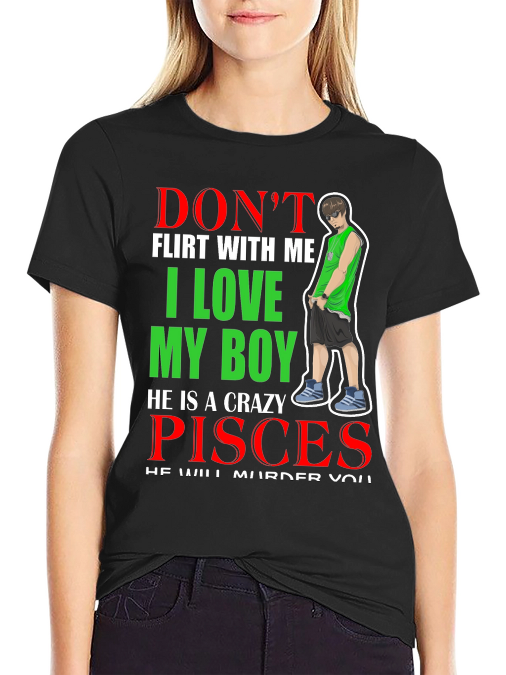 Dont Flirt With Me Pisces Boy T-Shirt