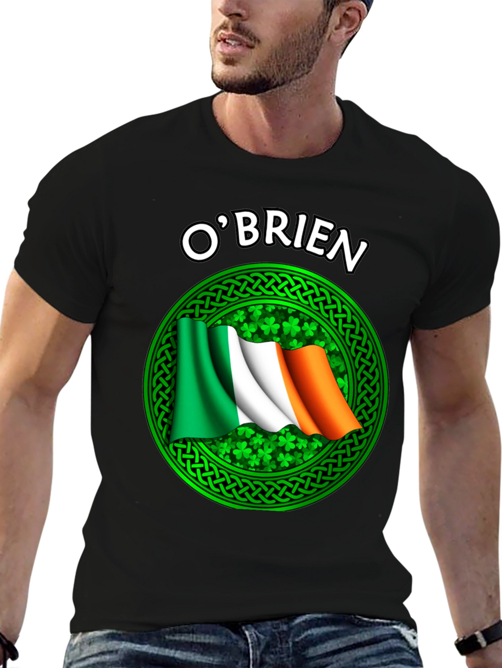 OBrien Irish Flag Shamrock T-Shirt