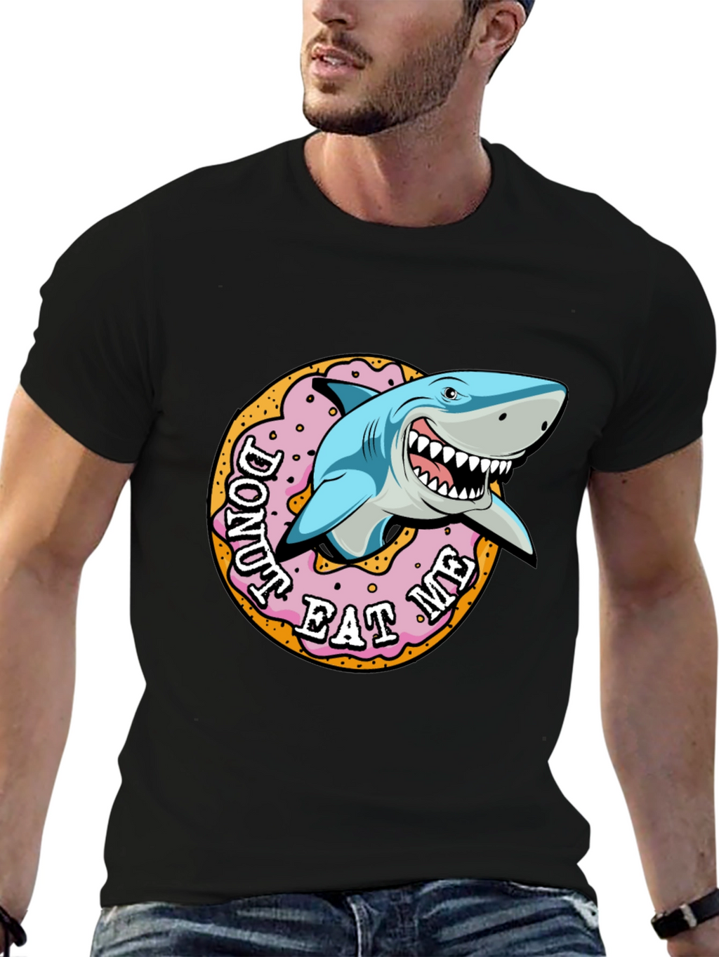 Donut Eat Me Shark Graphic Tee