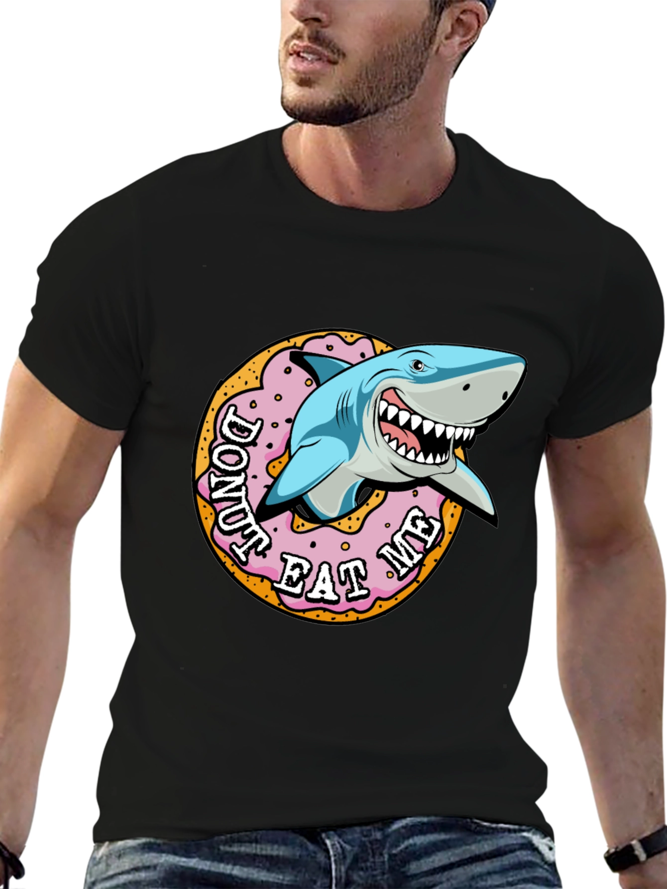 Donut Eat Me Shark Graphic Tee