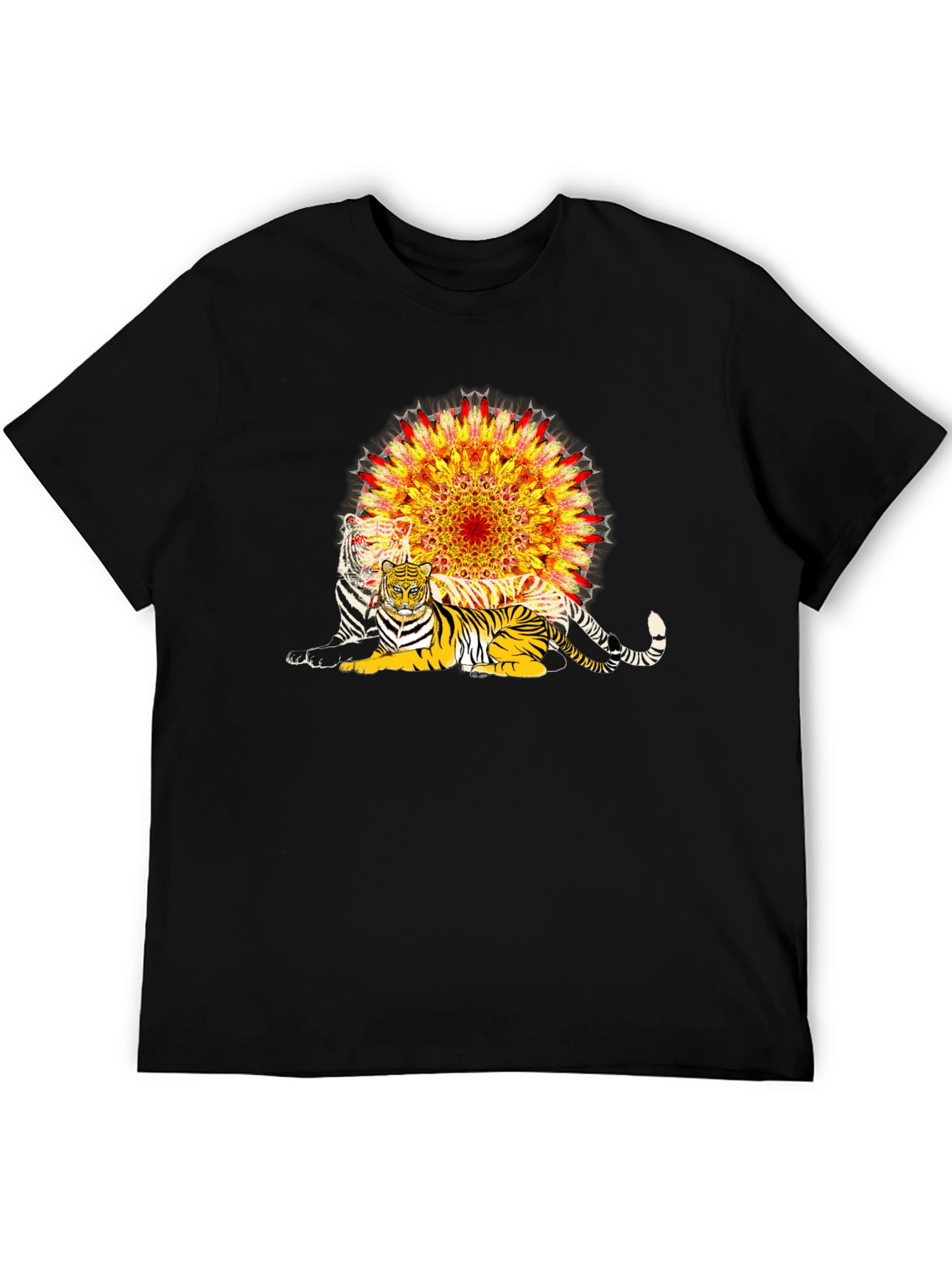 Tiger Mandala Graphic T-Shirt
