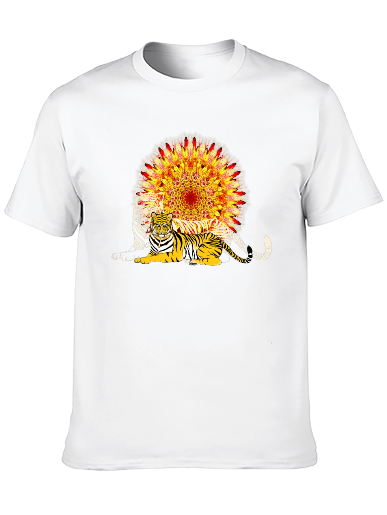 Tiger Mandala Graphic T-Shirt