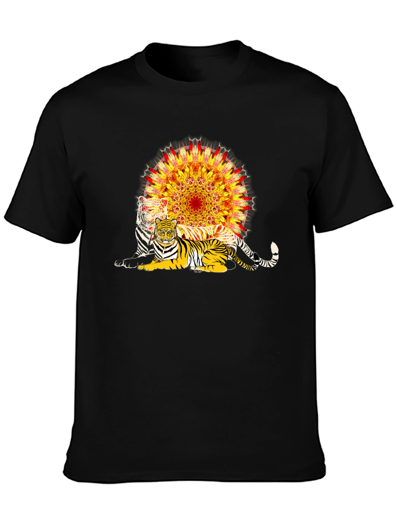 Tiger Mandala Graphic T-Shirt