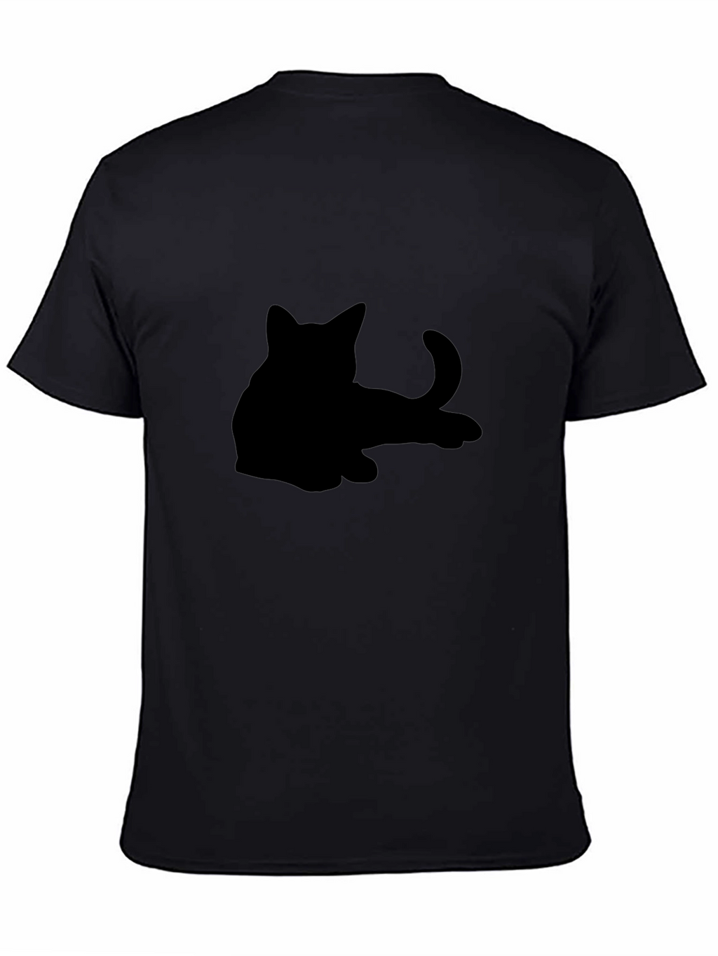 Black Cat Silhouette Graphic Tee