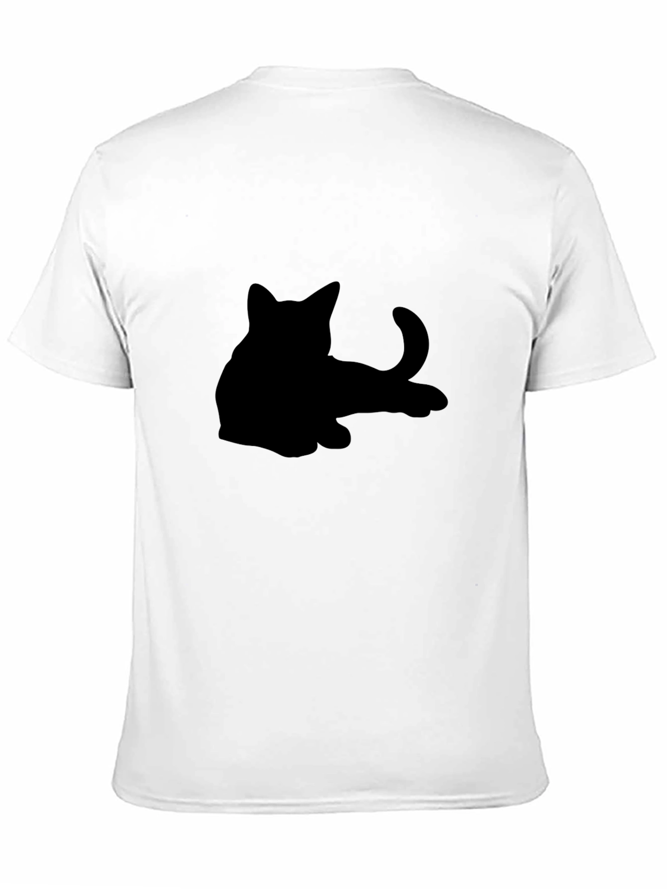 Black Cat Silhouette Graphic Tee