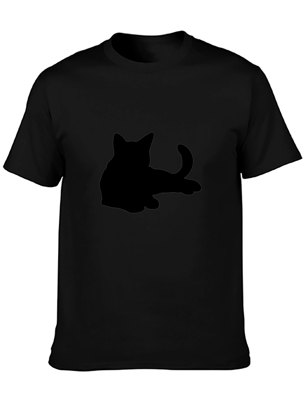 Black Cat Silhouette Graphic Tee