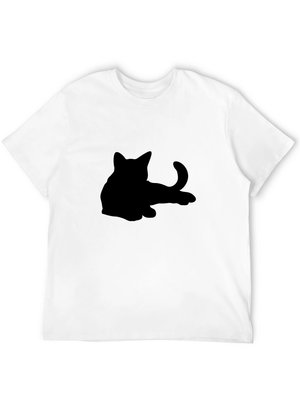 Black Cat Silhouette Graphic Tee
