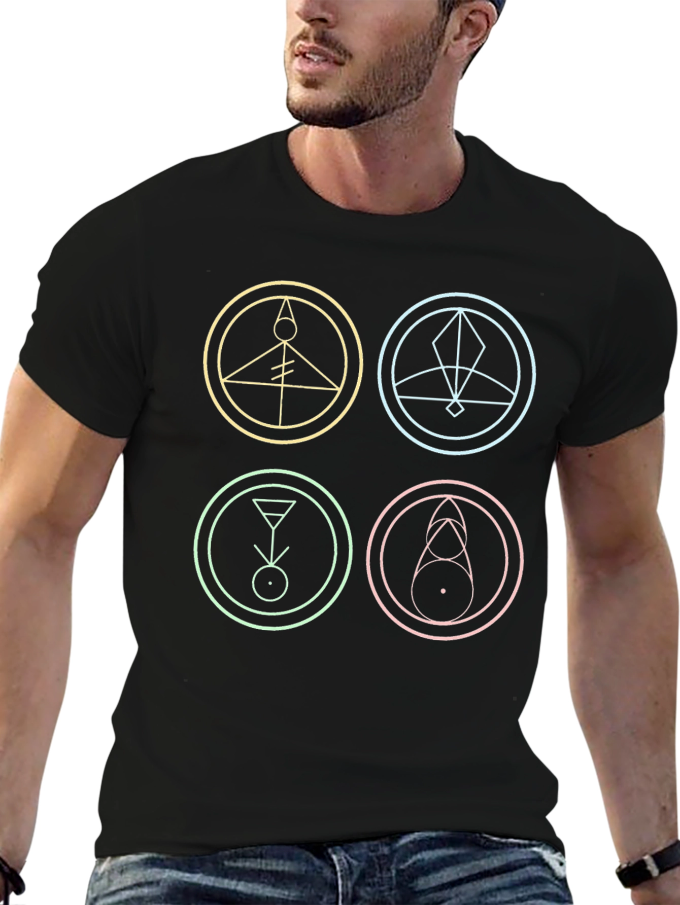 Mystic Symbols Black T-Shirt