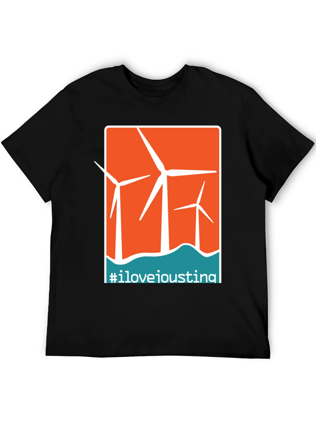 I Love Ioustina Wind Turbine Graphic T-Shirt
