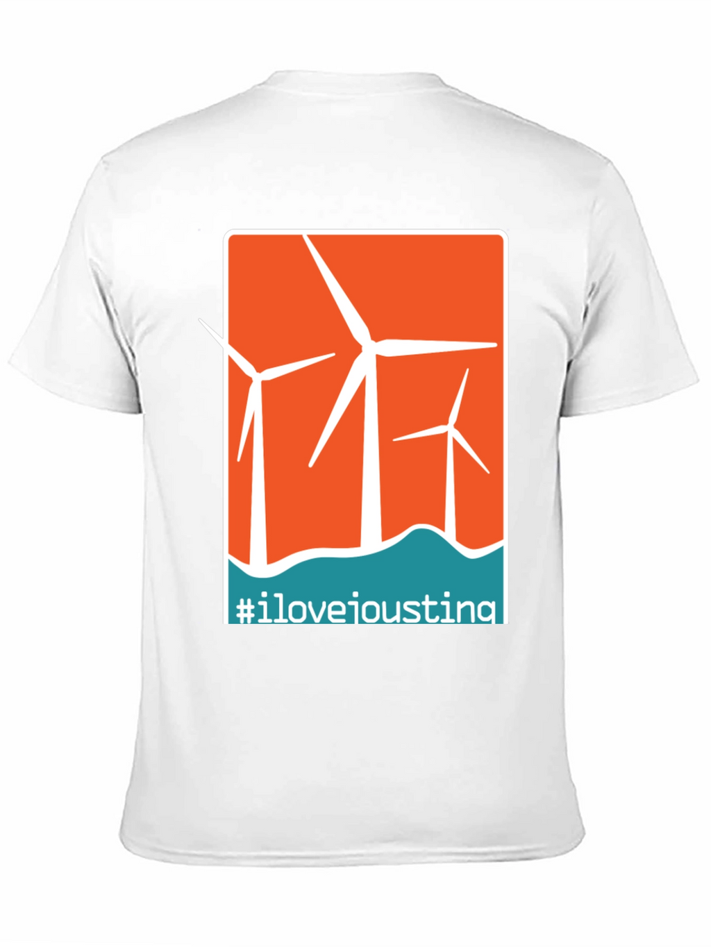 I Love Ioustina Wind Turbine Graphic T-Shirt