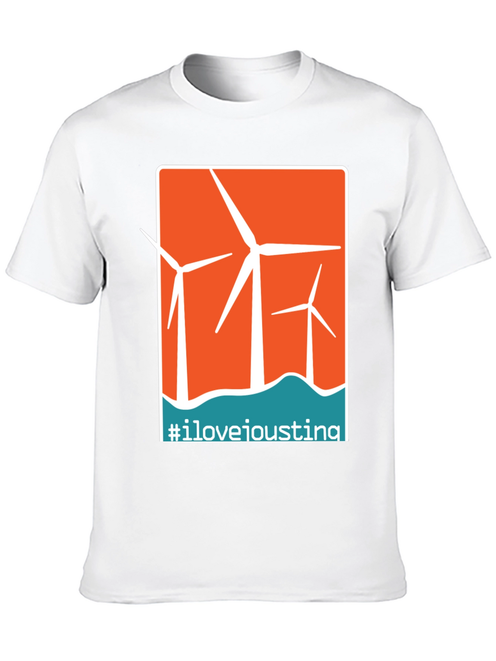 I Love Ioustina Wind Turbine Graphic T-Shirt