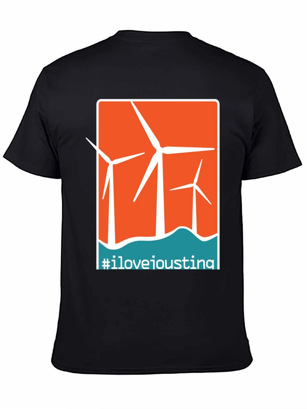 I Love Ioustina Wind Turbine Graphic T-Shirt