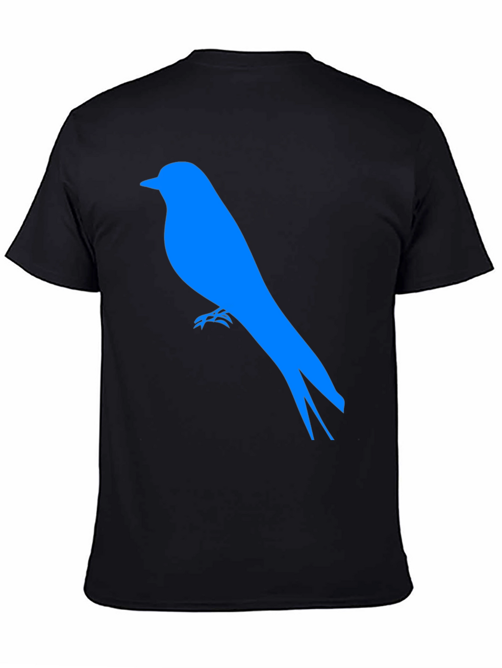 Blue Bird Graphic Tee - Black Casual Shirt