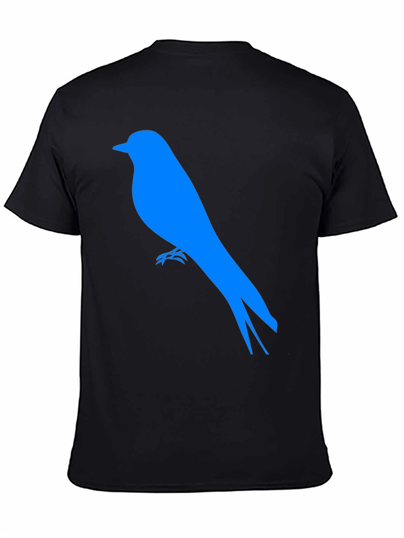 Blue Bird Graphic Tee - Black Casual Shirt