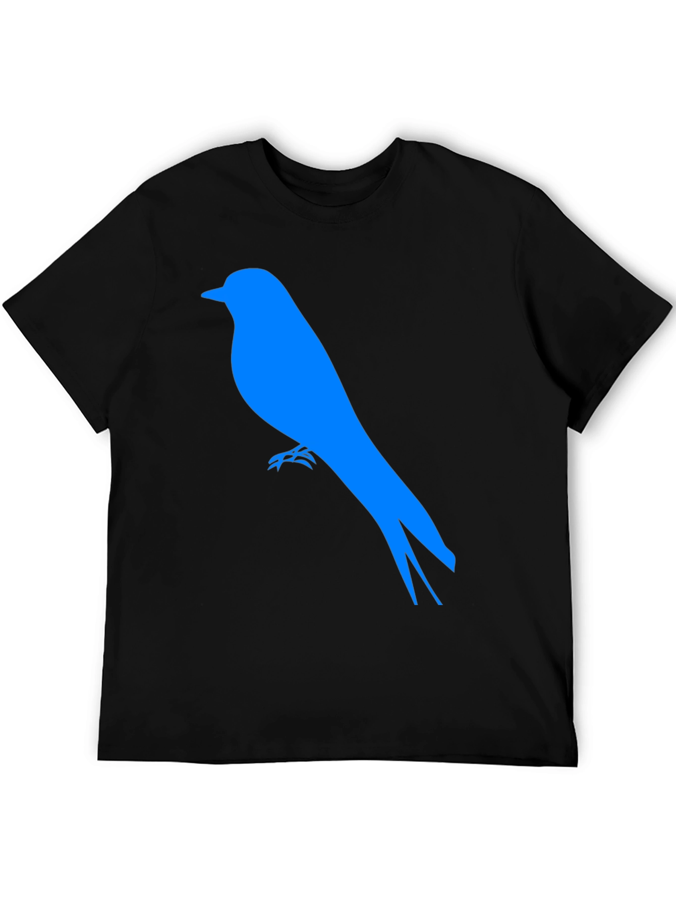 Blue Bird Graphic Tee - Black Casual Shirt