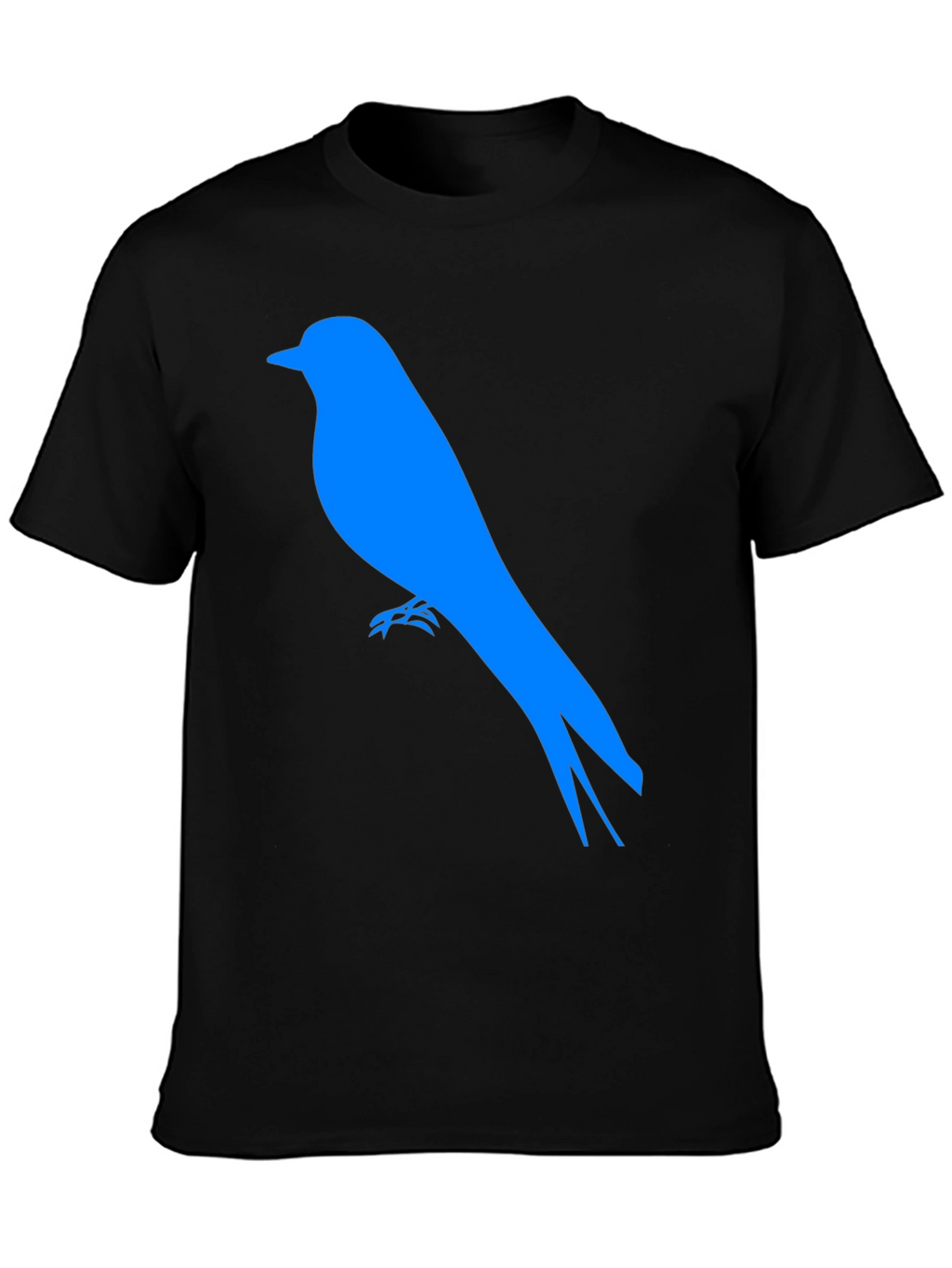 Blue Bird Graphic Tee - Black Casual Shirt