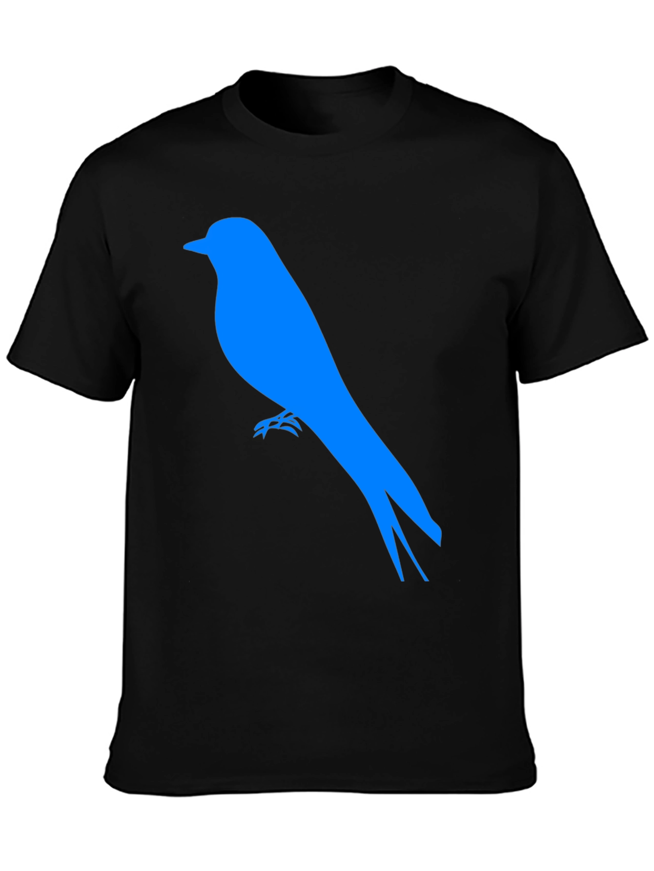 Blue Bird Graphic Tee - Black Casual Shirt