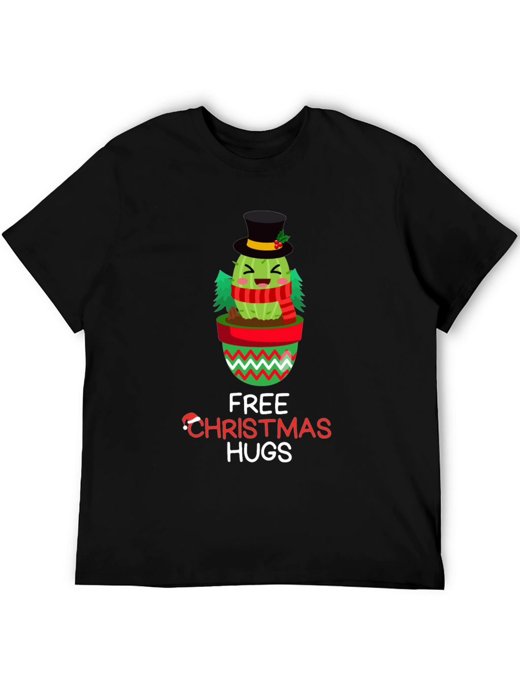 Christmas Cactus Hugs Graphic Tee
