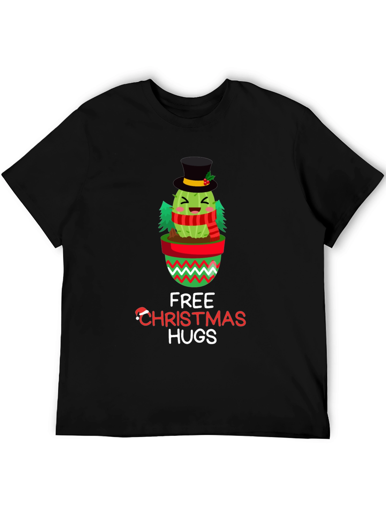 Christmas Cactus Hugs Graphic Tee