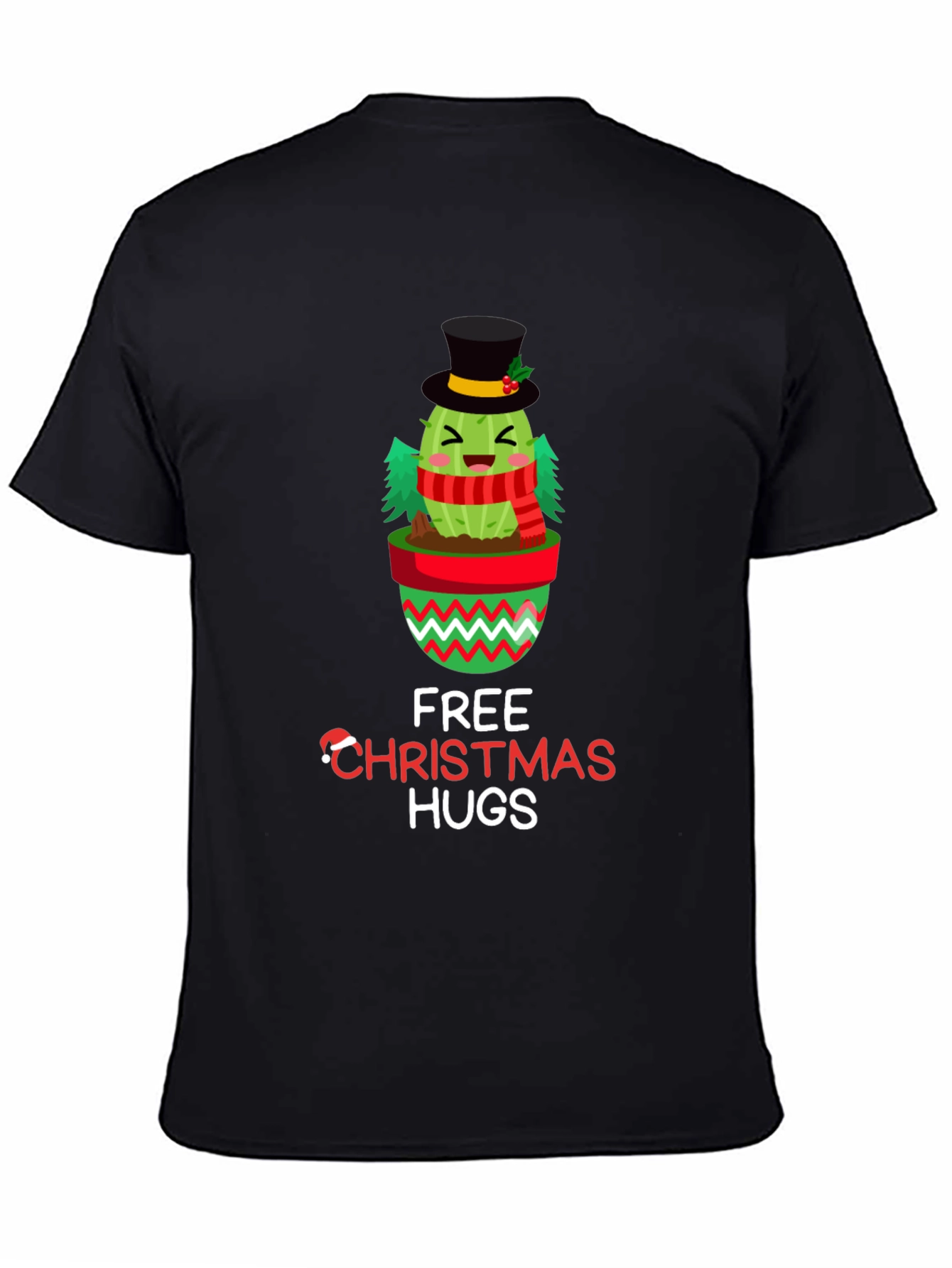 Christmas Cactus Hugs Graphic Tee