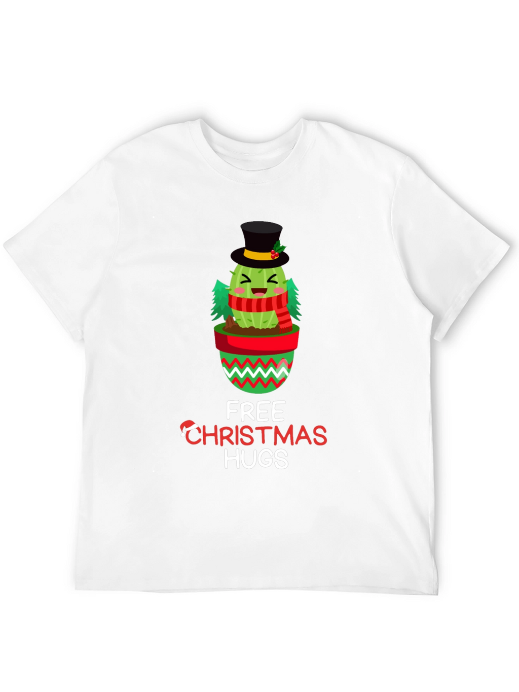 Christmas Cactus Hugs Graphic Tee