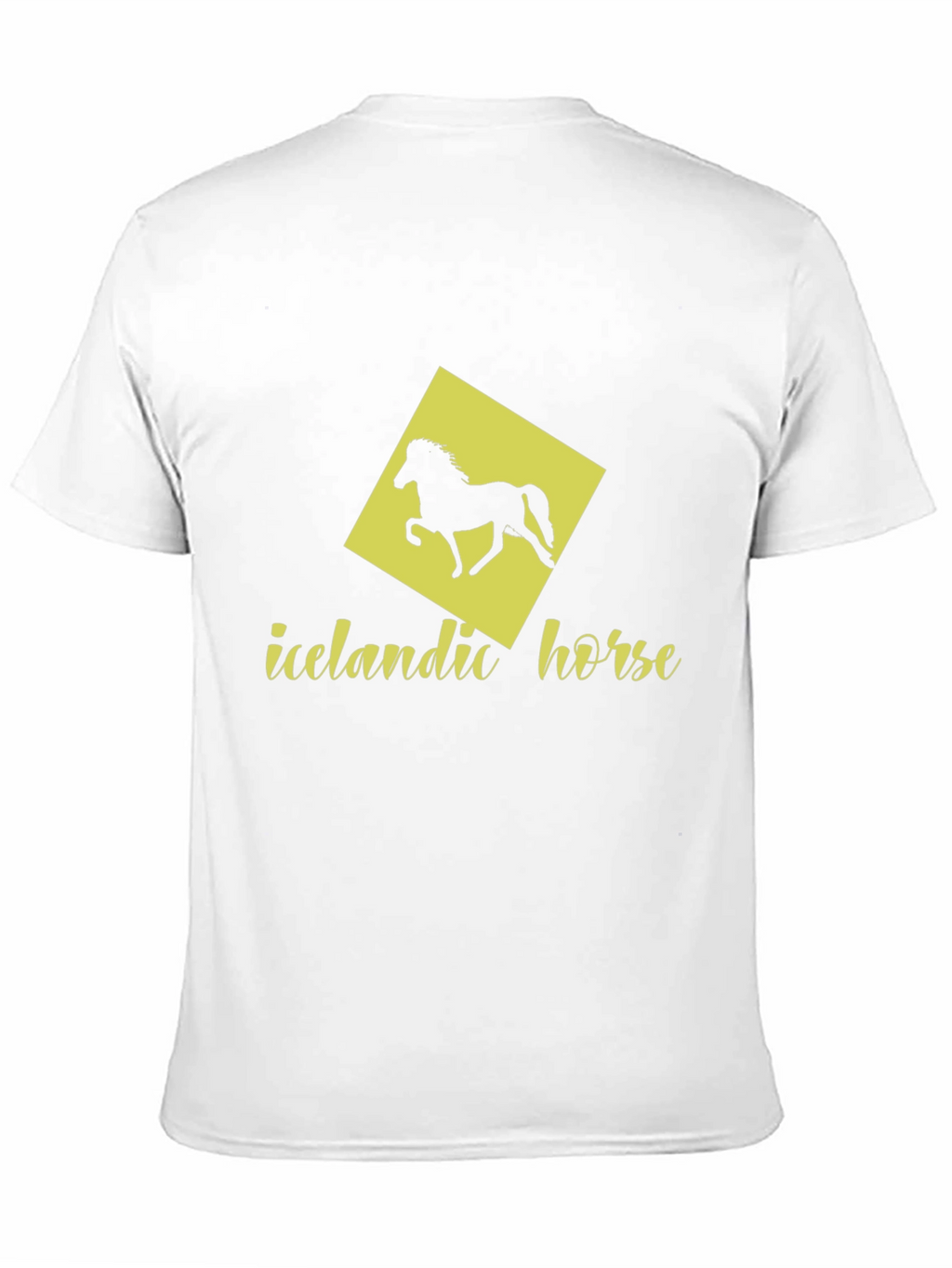 Icelandic Horse Graphic Tee - Black Cotton T-Shirt