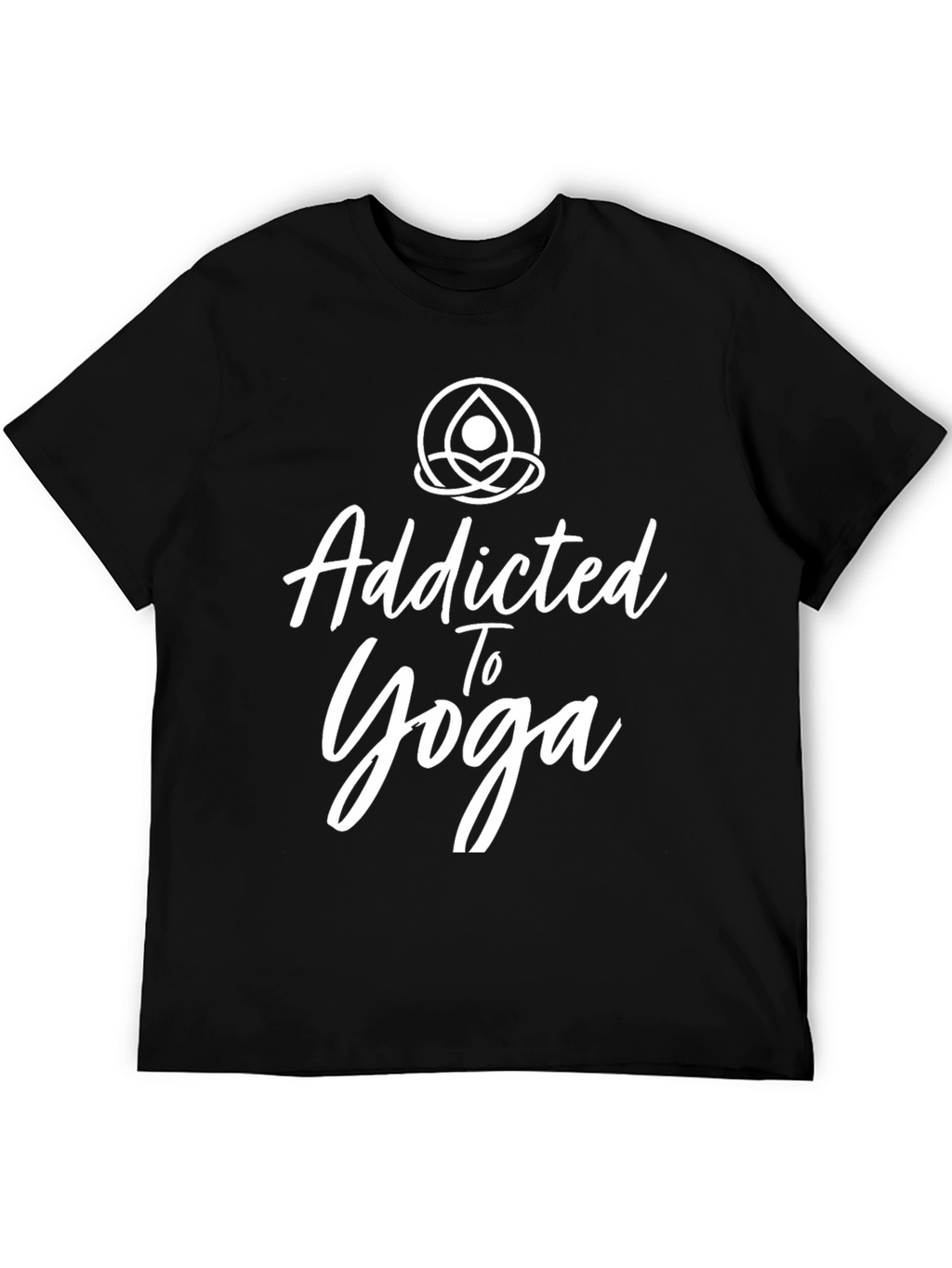 Addicted To Yoga Black T-Shirt