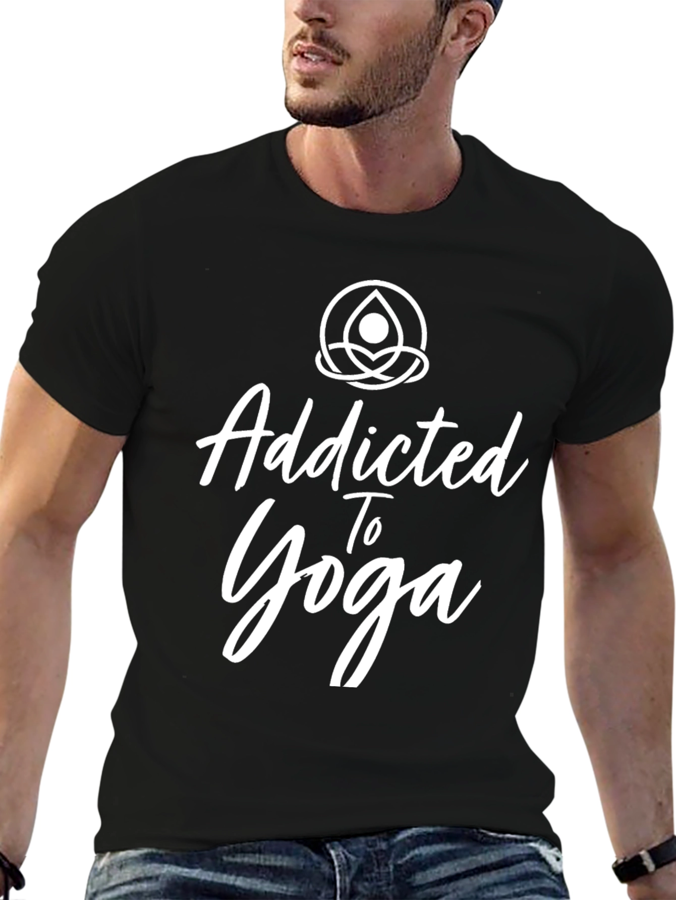 Addicted To Yoga Black T-Shirt
