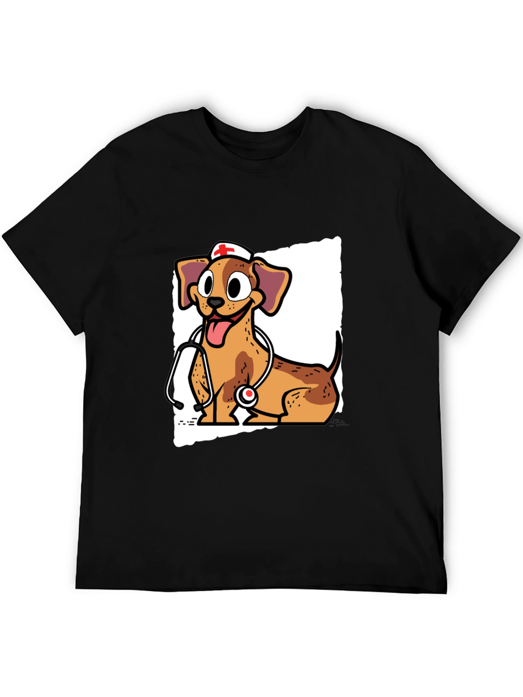 Dog Nurse T-Shirt - Cute Cartoon Design