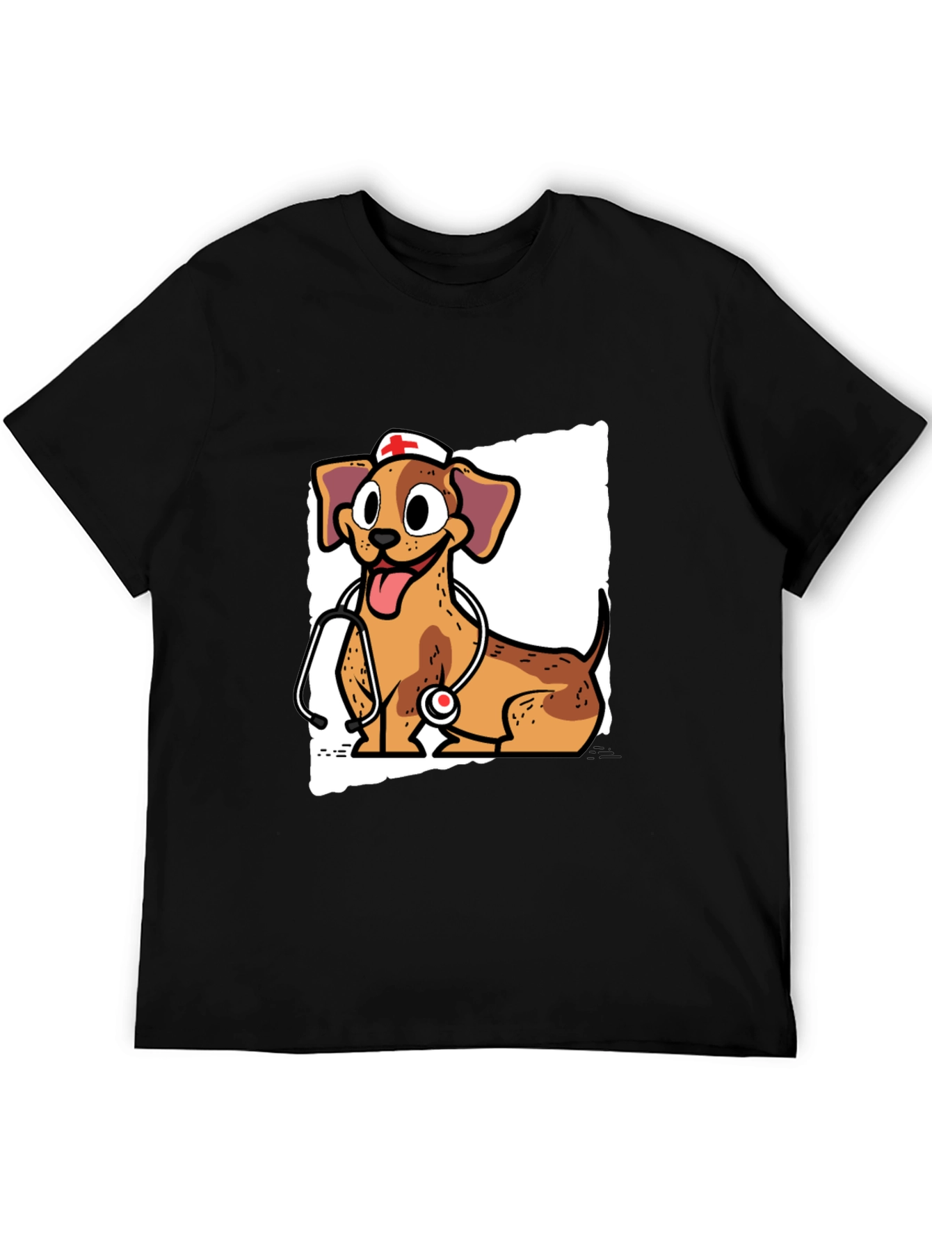 Dog Nurse T-Shirt - Cute Cartoon Design