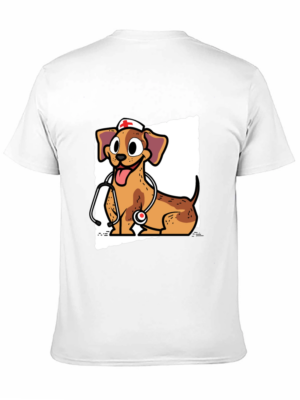 Dog Nurse T-Shirt - Cute Cartoon Design