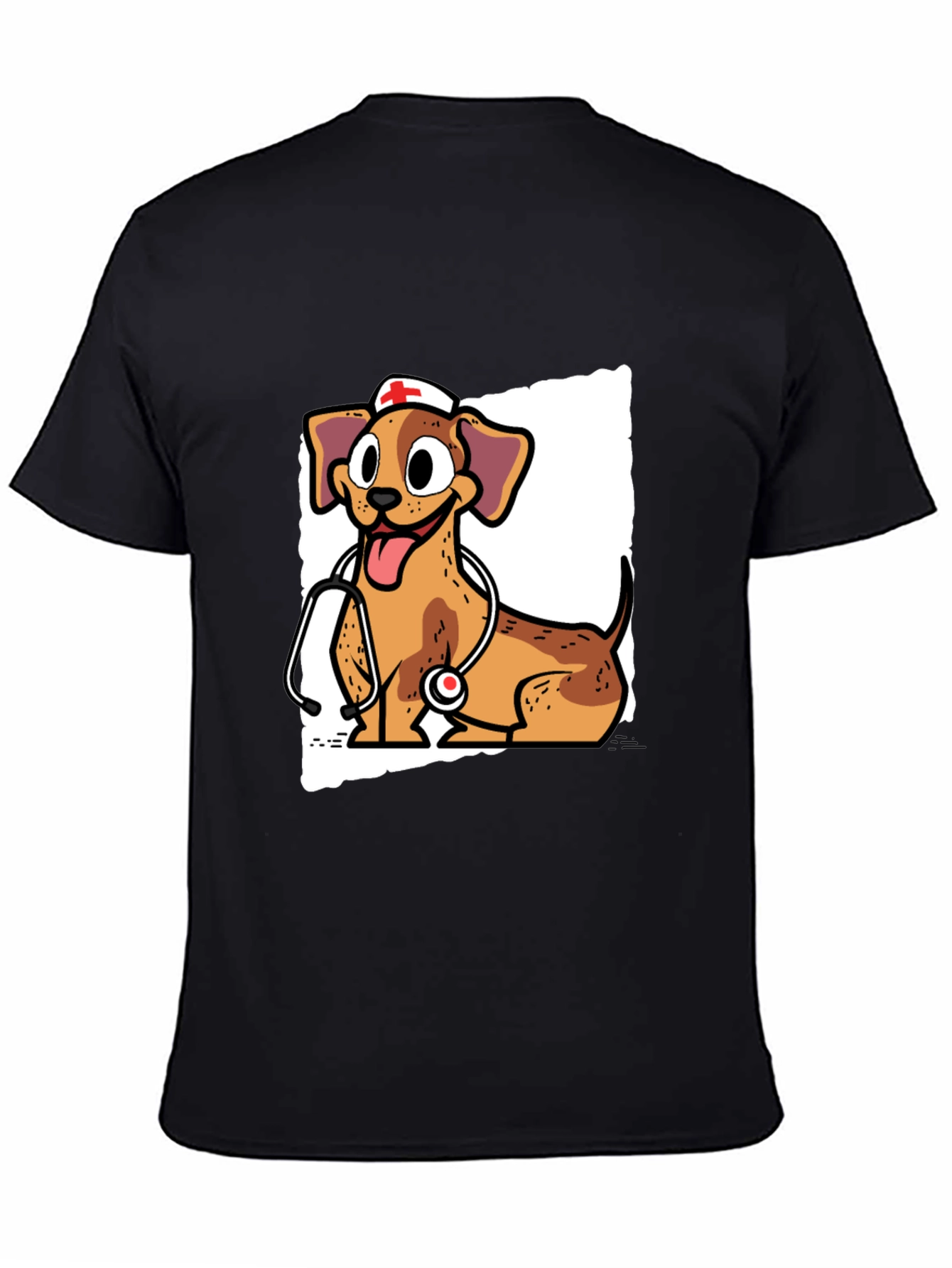Dog Nurse T-Shirt - Cute Cartoon Design