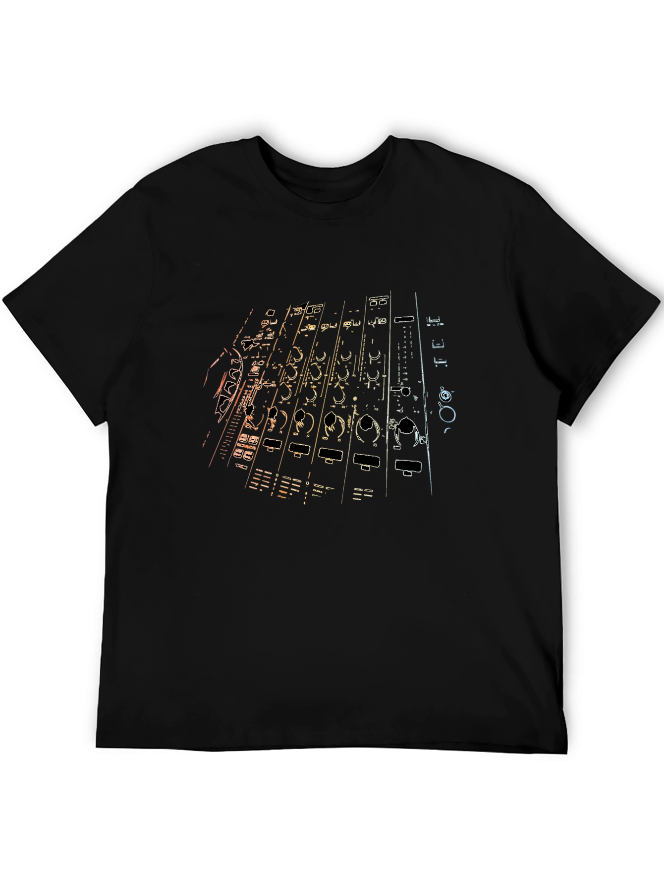 DJ Mixer Graphic T-Shirt - Black