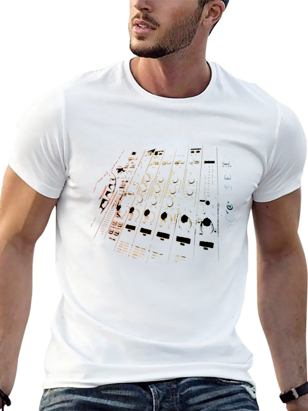 DJ Mixer Graphic T-Shirt - Black