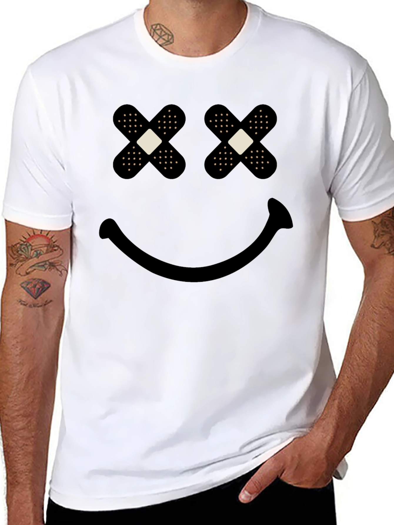 Bandage Eyes Graphic T-Shirt