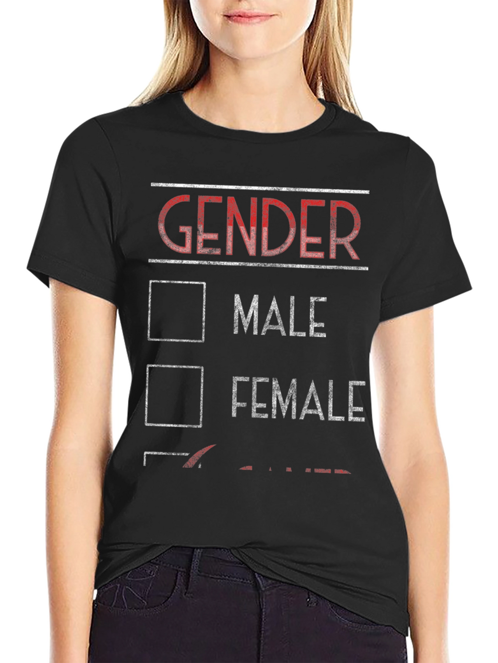 Gender Checkbox Novelty T-Shirt